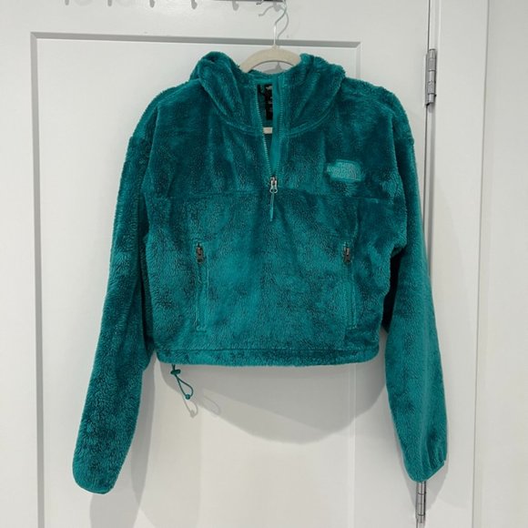 NWOT THE NORTH FACE Women's Osito ¼ Zip Hoodie, Jewel Tone Green, S - Picture 3 of 10